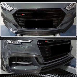 Priekšējā bufera lūpa Lip V4 (S-Line Sedan 2017-2020, oglekļa šķiedra) Audi A3 2012–2020 foto 4