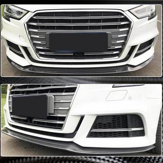 Priekšējā bufera lūpa Lip V3 (S-Line Sedan 2017-2020, karbons) Audi A3 2012–2020 foto 3