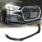 Audi A3 2012–2020 Priekšējā bampera lūpa Lip V1 (S-Line 2017-2020 Sedan, karbons) foto 1