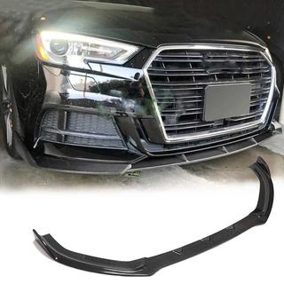 Priekšējā bampera lūpa Lip V1 (S-Line 2017-2020 Sedan, karbons) Audi A3 2012–2020 foto 1