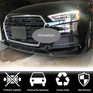 Priekšējā bampera lūpa Lip V1 (S-Line 2017-2020 Sedan, karbons) Audi A3 2012–2020 foto 4