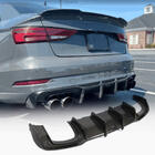 Audi A3 2012–2020 Aizmugurējā bampera difuzors V1 (S-Line Sedan 2017-2020, karbons) foto 1