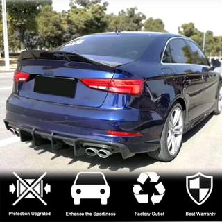Aizmugurējā bampera difuzors V1 (S-Line Sedan 2017-2020, karbons) Audi A3 2012–2020 foto 4