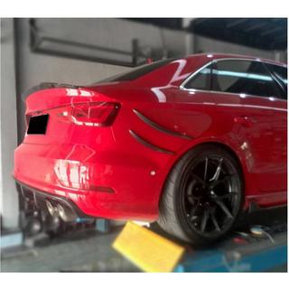 Aizmugurējā bufera uzlikas (S-Line Sedan 2012-2016, oglekļa šķiedra) Audi A3 2012–2020 foto 3