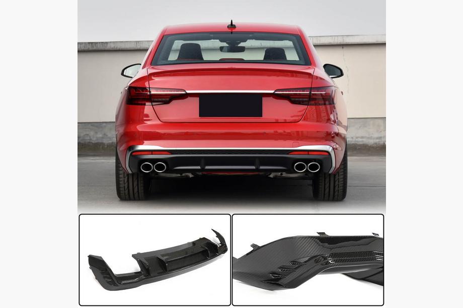 Audi A4 B10 2024– Aizmugurējā bufera difuzors V1 (S-Line, oglekļa šķiedra) Image
