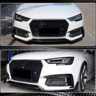 Audi A4 B9 2015–2024 Priekšējā bampera lip spoileris Lip V2 (S-Line Sedan 2015-2019, karbons) foto 5