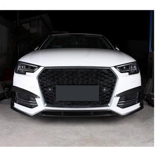 Priekšējā bampera lip spoileris Lip V2 (S-Line Sedan 2015-2019, karbons) foto 1