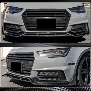 Priekšējā bampera lip spoileris Lip V2 (S-Line Sedan 2015-2019, karbons) foto 4