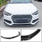 Audi A4 B9 2015–2024 Priekšējā bampera lip spoileris Lip V4 (S-Line Sedan 2015-2019, oglekļa šķiedra) foto 1