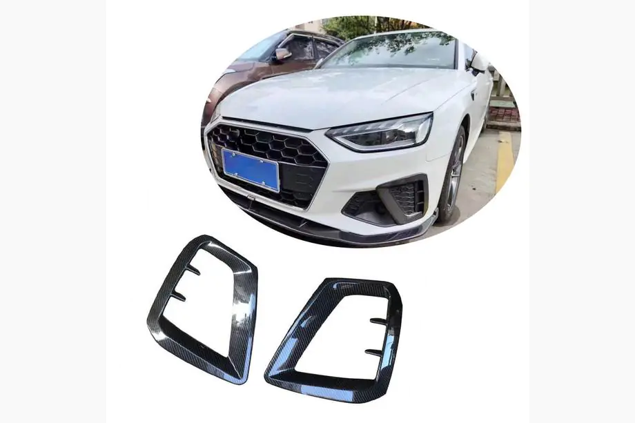 Audi A4 B9 2015–2024 Miglas lukturu uzlikas V1 (S-Line Sedan 2015-2019, karbon) Image