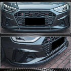 Audi A4 B9 2015–2024 Priekšējā bampera lip uzlika Lip V1 (S-Line Sedan 2019-2024, oglekļa šķiedra) foto 4