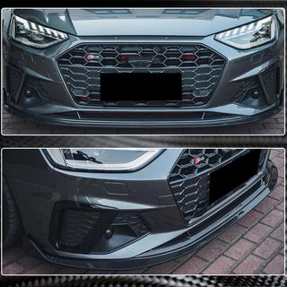 Priekšējā bampera lip uzlika Lip V1 (S-Line Sedan 2019-2024, oglekļa šķiedra) foto 4