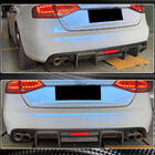 Audi A4 B8 2007–2015 Aizmugurējā bampera difuzors V1 (S4 2009-2012, oglekļa šķiedra) foto 6
