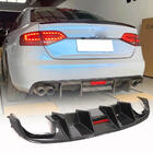 Audi A4 B8 2007–2015 Aizmugurējā bampera difuzors V1 (S4 2009-2012, oglekļa šķiedra) foto 9