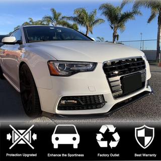 Priekšējā bampera lūpa Lip V1 (S-Line 2012-2015, oglekļa šķiedra) Audi A5 2007–2015 foto 2