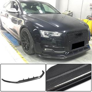 Priekšējā bufera lūpa Lip V4 (S-Line 2012-2015, karbons) Audi A5 2007–2015 foto 1