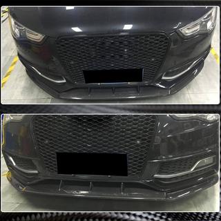 Priekšējā bufera lūpa Lip V4 (S-Line 2012-2015, karbons) Audi A5 2007–2015 foto 3
