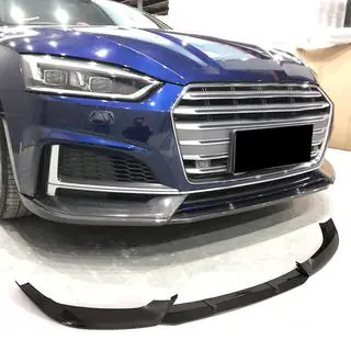Priekšējā bampera lūpa (S-Line coupe/cabriolet 2016-2020, oglekļa šķiedra) foto 1