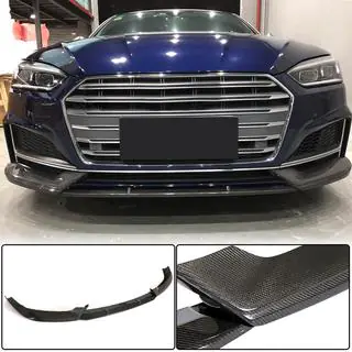 Priekšējā bampera lūpa (S-Line coupe/cabriolet 2016-2020, oglekļa šķiedra) foto 2