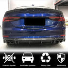 Audi A5 2016–2025 Aizmugurējā bampera difuzors (S-Line 2016-2020, plastmasa) foto 4