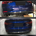 Audi A5 2016–2025 Aizmugurējā bampera difuzors (S-Line 2016-2020, plastmasa) foto 6