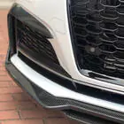 Audi A5 2016–2025 Priekšējā bampera lūpa Lip V2 (S-Line 2021-2025, oglekļa šķiedra) foto 5