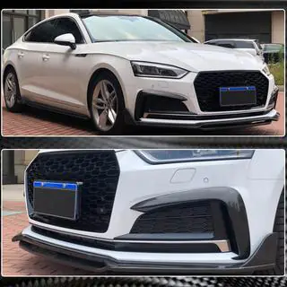 Priekšējā bampera lūpa Lip V2 (S-Line 2021-2025, oglekļa šķiedra) foto 3