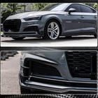 Audi A5 2016–2025 Priekšējā bufera lūpa Flap V2 (S-Line 2016-2020, karbons) foto 5