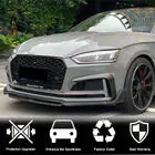 Audi A5 2016–2025 Priekšējā bufera lūpas uzlikas Flap V1 (S-Line 2016-2020, karbons) foto 4