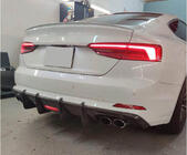 Audi A5 2016–2025 Aizmugurējā bampera difuzors V1 (S-Line 2016-2020, karbons) foto 2