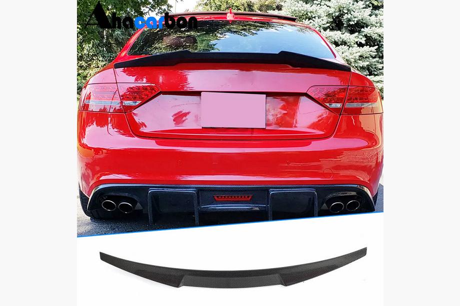Audi A5 2007–2015 Spoileris V2 (Coupe, oglekļa šķiedra) Image