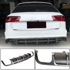 Audi A6 C7 2011–2017 Aizmugurējā bufera difuzors (S-Line Avant 2014-2018, Carbon) foto 1