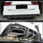 Audi A6 C7 2011–2017 Aizmugurējā bufera difuzors (S-Line Avant 2014-2018, Carbon) foto 4