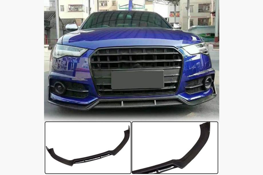 Audi A6 C7 2011–2017 Priekšējā bampera lūpa Lip Carbon V1 (S-Line 2014-2018) Image