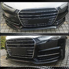 Audi A6 C7 2011–2017 Priekšējā bampera lūpa Carbon V3 (S-Line 2014-2018) foto 4