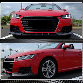 Priekšējā bufera lūpas spoileris Lip V2 (Base, 2014-2019, Carbon) Audi TT 2014–2023 foto 4