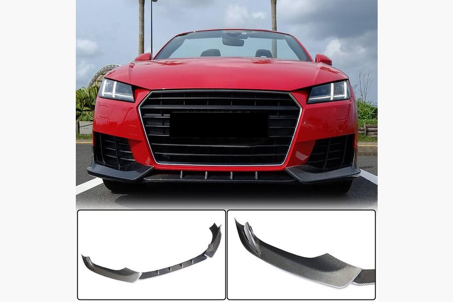 Audi TT 2014–2023 Priekšējā bufera lūpas spoileris Lip V2 (Base, 2014-2019, Carbon) Image
