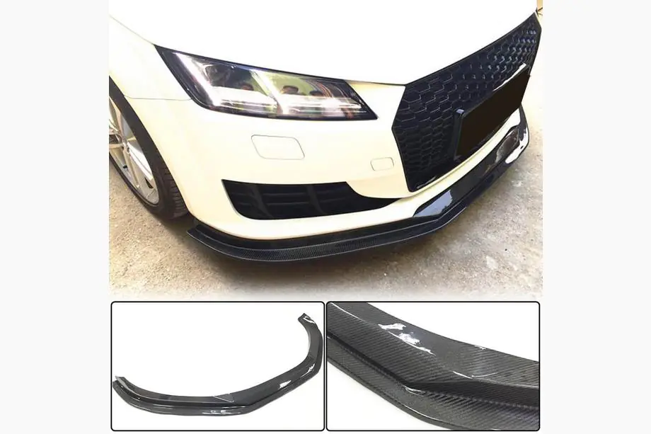 Audi TT 2014–2023 Priekšējā bampera lūpas spoilers Lip V1 (Base, 2014-2019, oglekļa šķiedra) Image