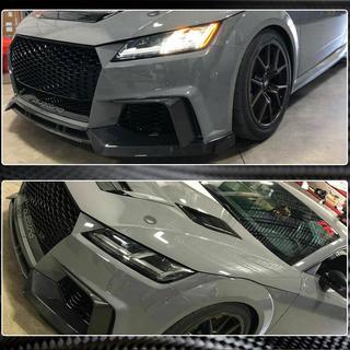Priekšējā bampera lūpas spoilers Lip (RS, 2016-2019, oglekļa šķiedra) Audi TT 2014–2023 foto 4