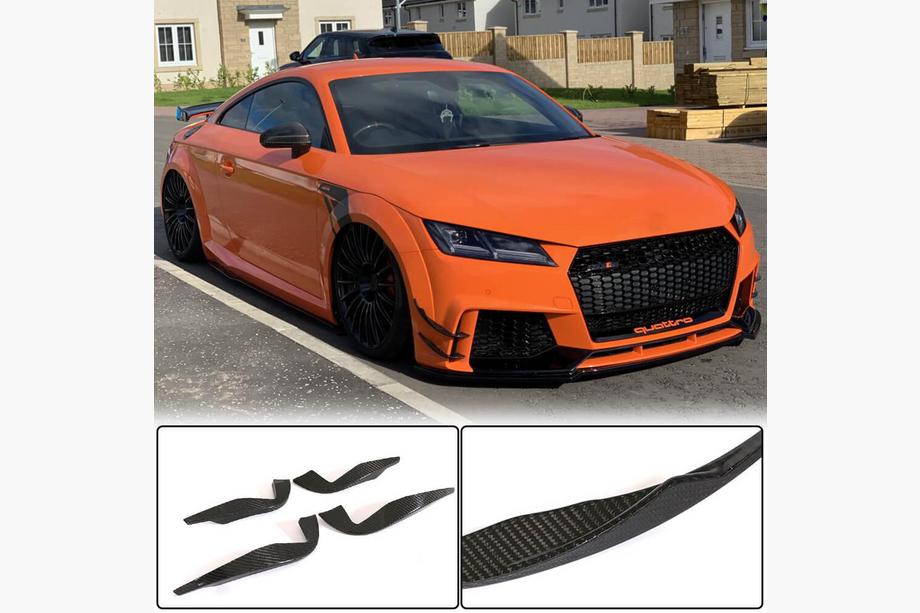Audi TT 2014–2023 Priekšējā bampera sānu uzlikas (RS, 2016-2019, oglekļa šķiedra) Image