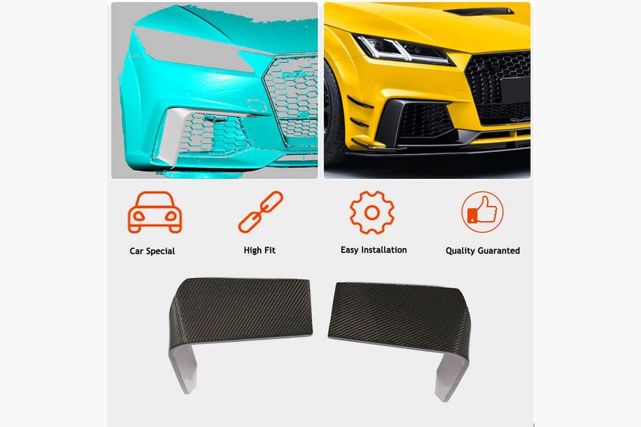 Audi TT 2014–2023 Miglas lukturu uzlikas (RS, 2016-2019, plastmasa) Foto 2