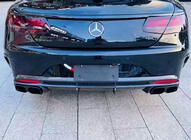 Mercedes S-class C217 Coupe 2014–2020 BRB oglekļa šķiedras uzliku komplekts foto 3
