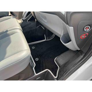 Premium tekstila salona paklājiņi (priekšējie, melni) Ford Custom 2013–2022 foto 1