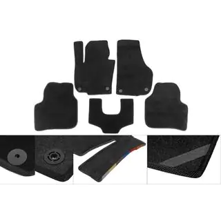 Premium tekstila paklājiņi (melni) foto 1