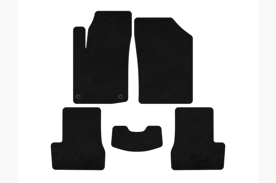 Citroen C-3 2009–2016 Tekstila paklājiņi Classic (HB, melni) Image
