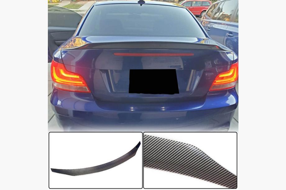 BMW 1. sērija E81/E82/E87/E88 2004–2011 Spoileris (E82, oglekļa šķiedra) Foto 1