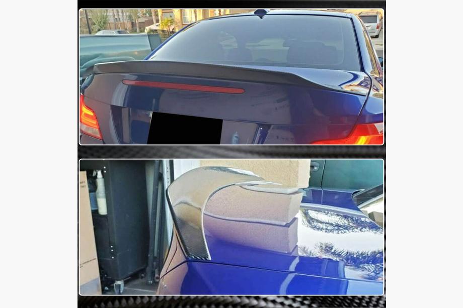 BMW 1. sērija E81/E82/E87/E88 2004–2011 Spoileris (E82, oglekļa šķiedra) Foto 4