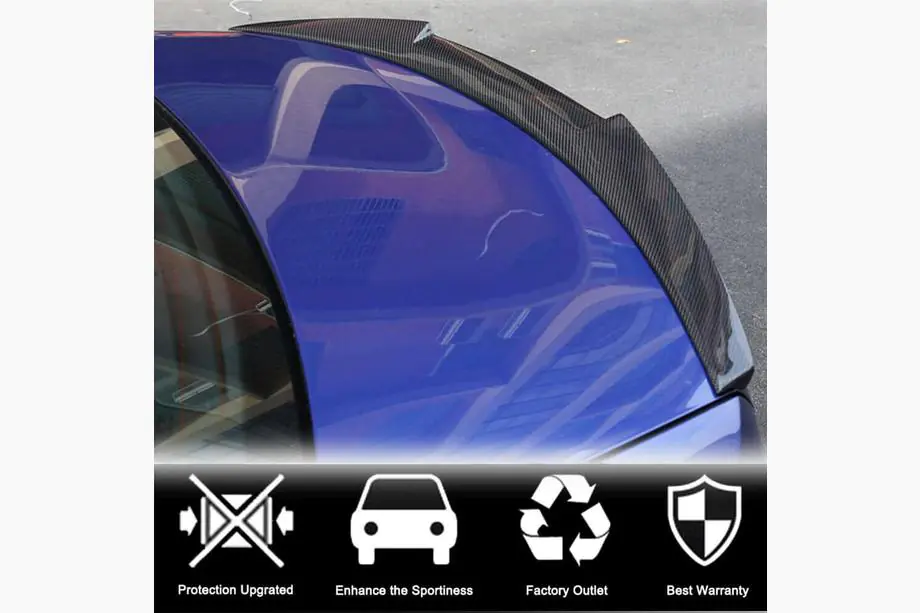 BMW 2. sērija F22/F23 2014–2021 M4 stila spoileris (F22, oglekļa šķiedra) Foto 2