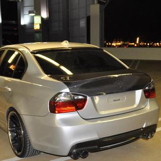 CSL stila spoileris (E90 2005-2008, oglekļa šķiedra) foto 2