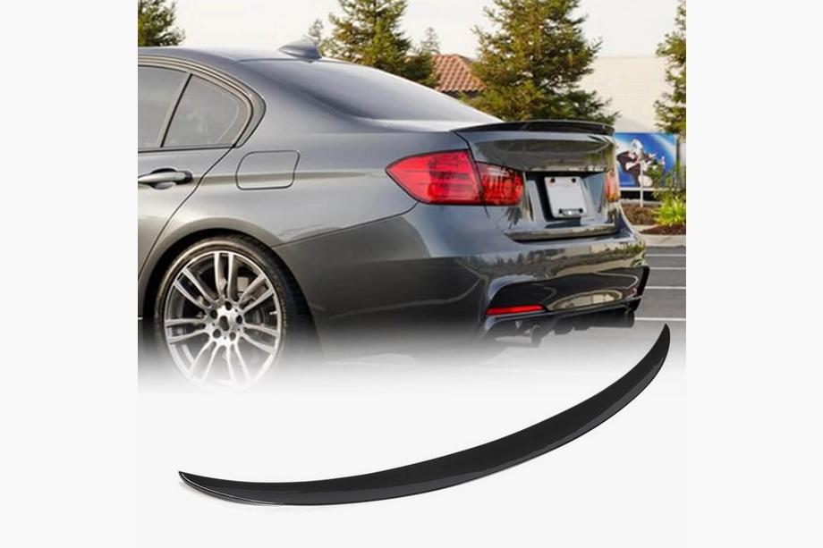 BMW 3. sērija F30/F31 2012–2019 Bagāžnieka vāka spoileris Melns spīdīgs ABS (SD) Foto 1